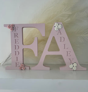 20cm personalised engraved letter