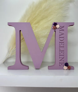 20cm personalised engraved letter