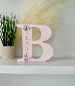 20cm personalised engraved letter