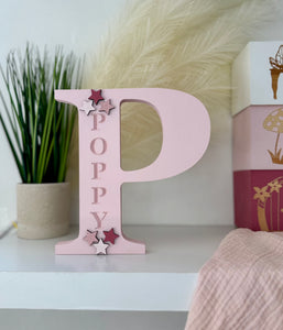 20cm personalised engraved letter