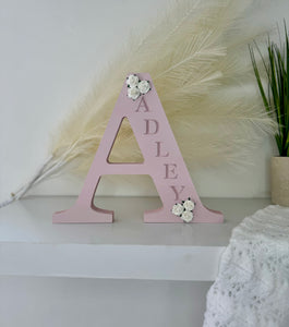 20cm personalised engraved letter