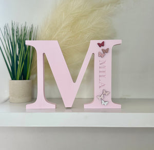 20cm personalised engraved letter